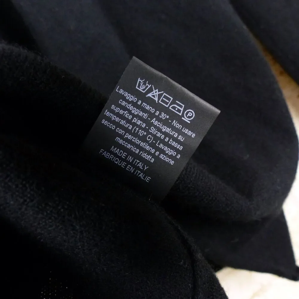 Leetha Back T Cut Out Cashmere Sweater Womens XS Black Pullover Grunge Goth Sexy - Picture 13 of 13